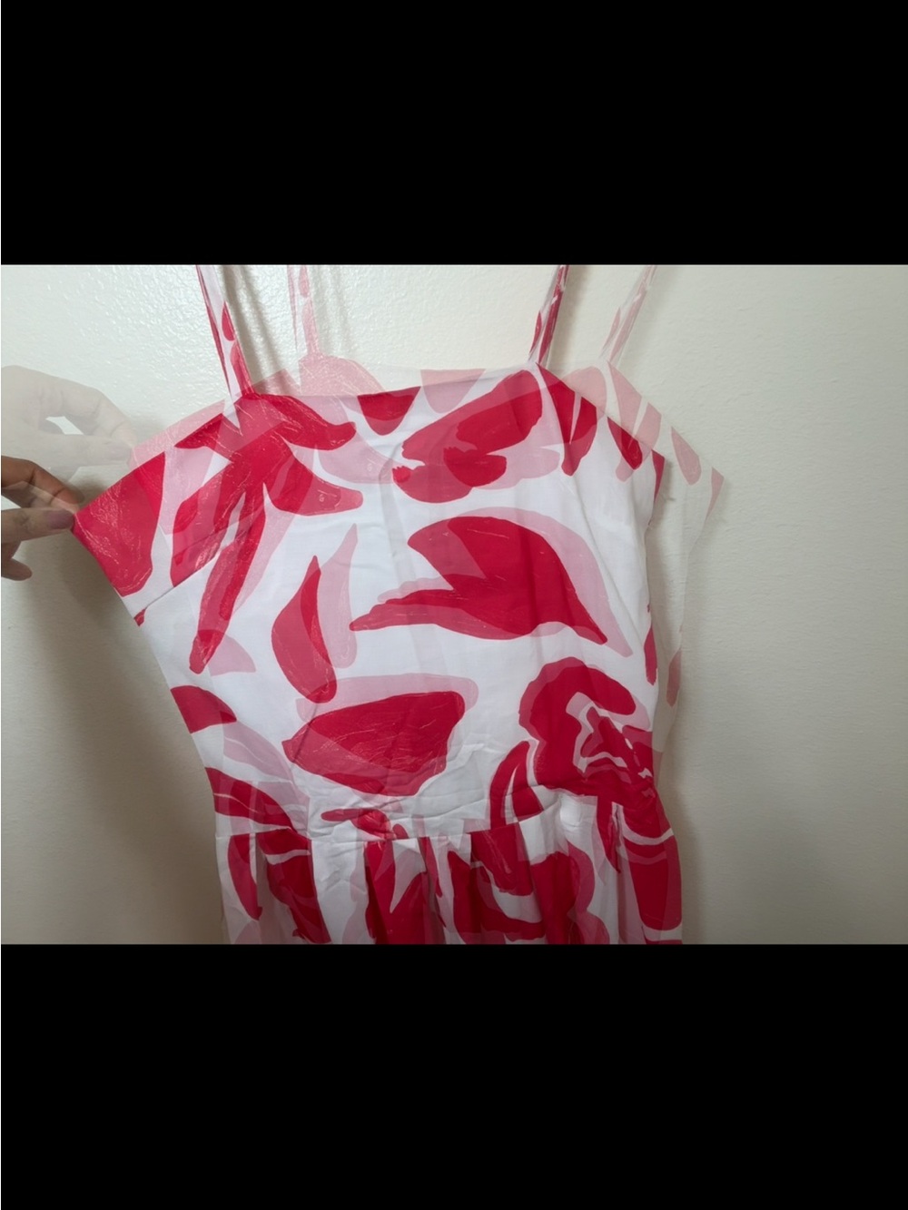 Spaghetti Strap Pink Floral Maxi summer beach Dress - Picture 6 of 9